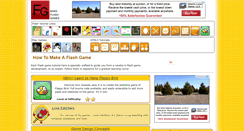 Desktop Screenshot of makeflashgames.com